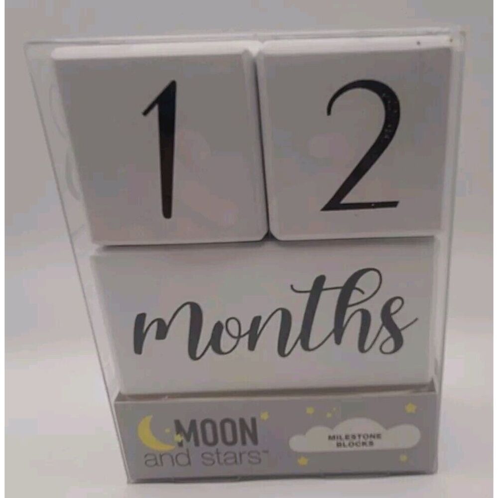 New Milestone Blocks-Moon & Stars